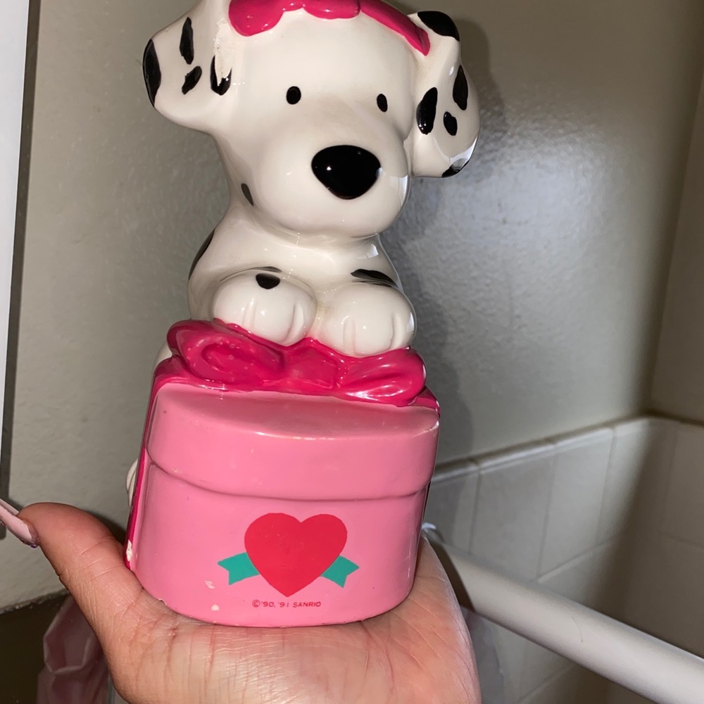 Vintage sanrio Spotty Dottie coin bank
